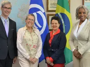 SG-Espinoza with Brazil Ambassador to Trinidad and Tobago